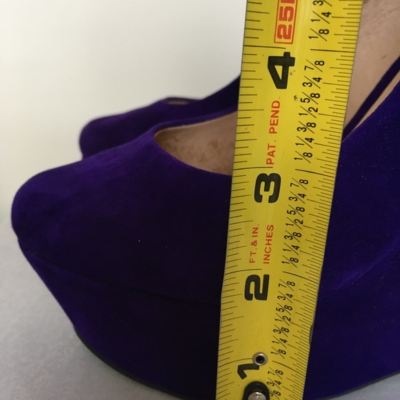 ALDO Purple Suede Platform Wedges Siz 38 BNIB! - Picture 13 of 15